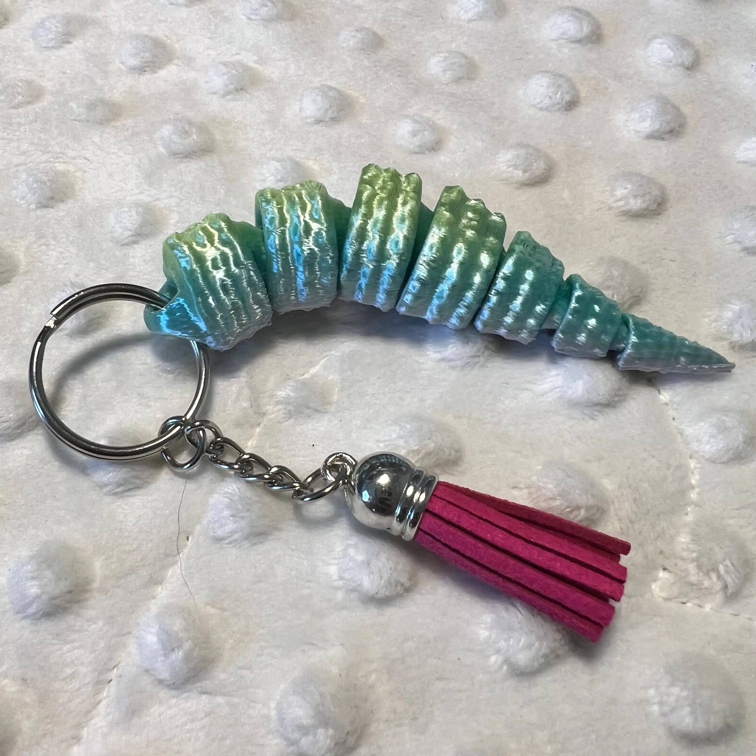 3D Leopard Gecko Tail Small Keychains