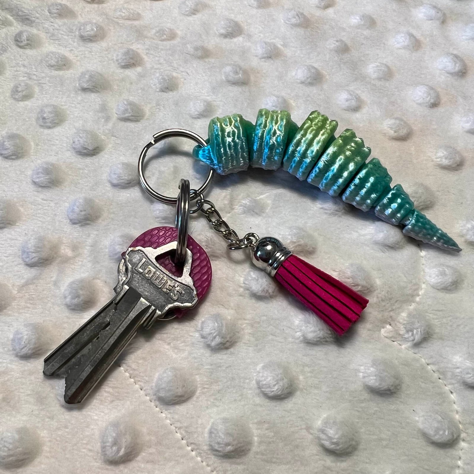 Leopard Gecko Lizard Tail keychain