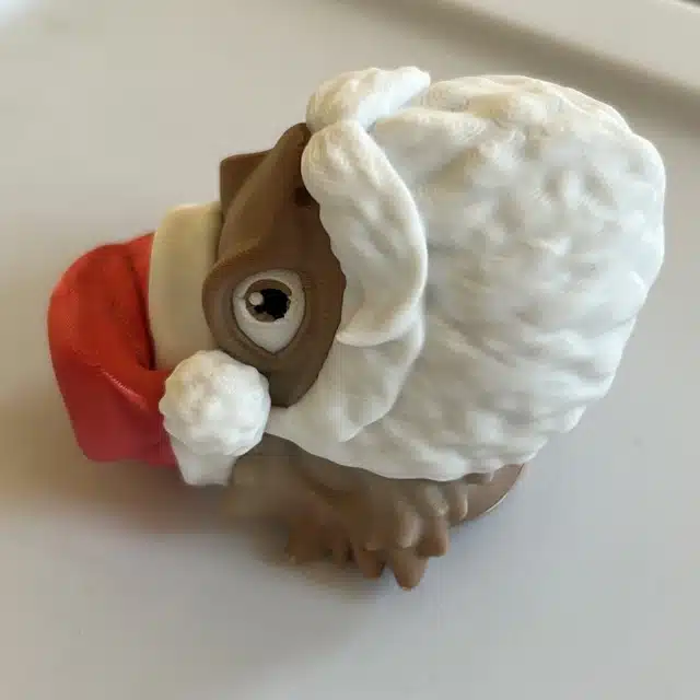 Christmas Bearded Dragon with Beard and Red Hat-MAGNET - Image 10