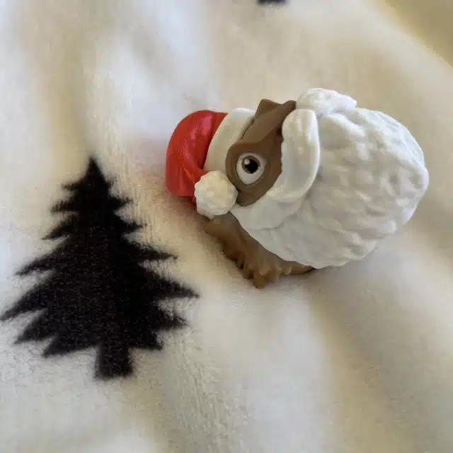 Christmas Bearded Dragon with Beard and Red Hat-MAGNET - Image 3