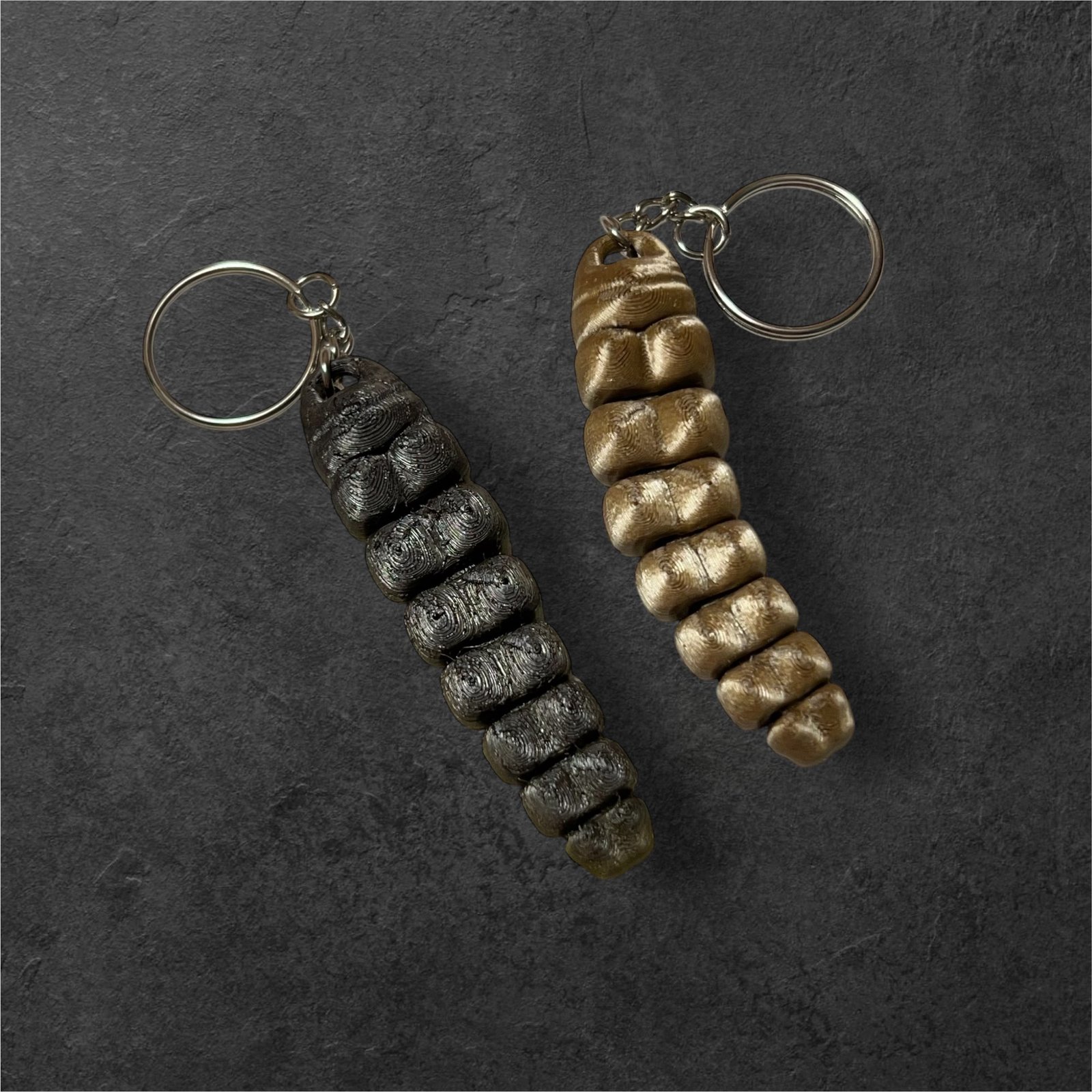 3D Rattlesnake Keychain without Tassel