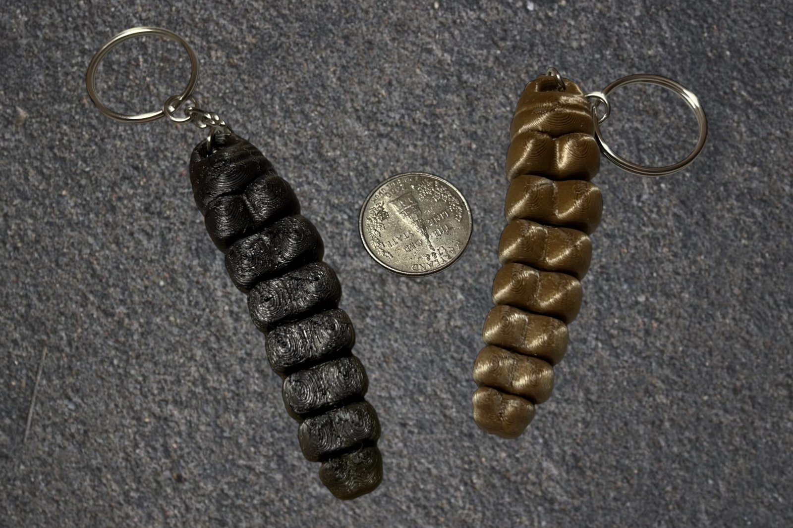 3D Rattlesnake Keychain without Tassel - Image 3