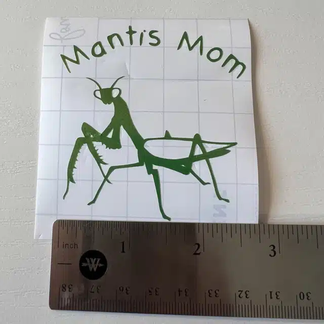 Mantis Mom Vinyl Sticker - Image 2
