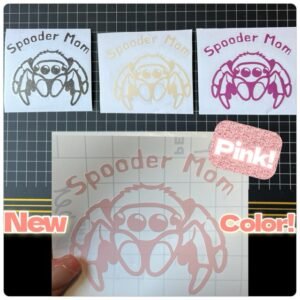 Spooder Mom Vinyl Sticker-Jumping Spider