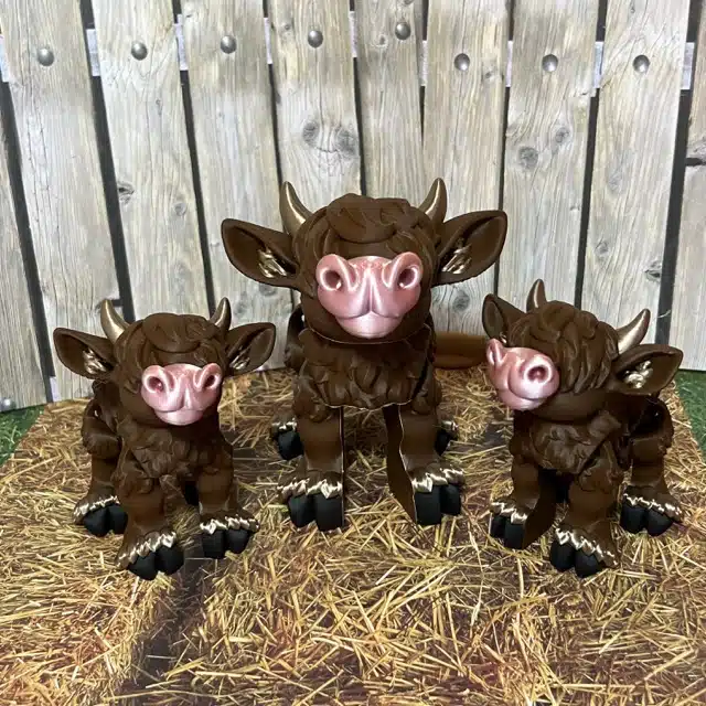 3D Printed Highlander Cow - Image 2