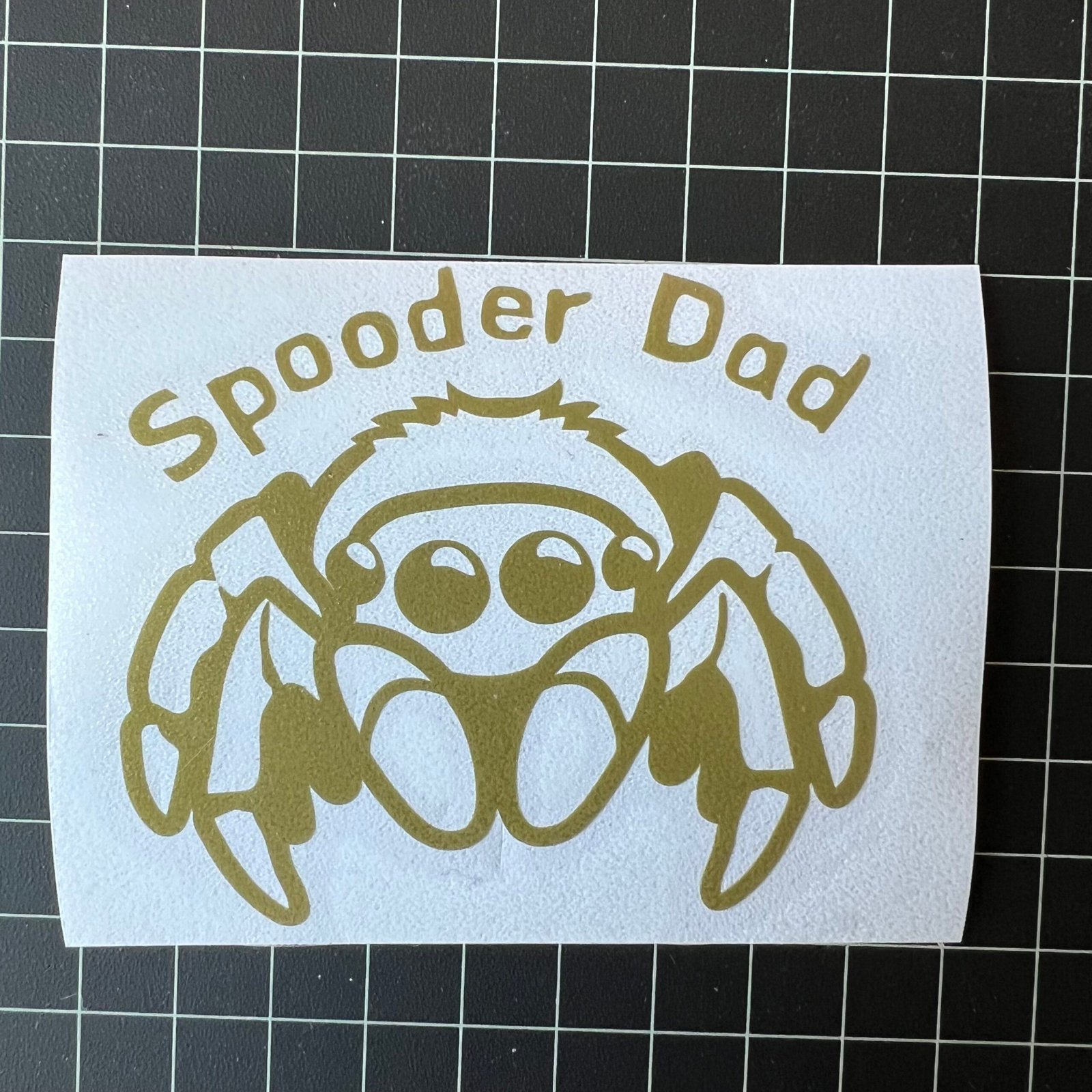 Spooder Dad Vinyl Sticker-Jumping Spider - Image 3