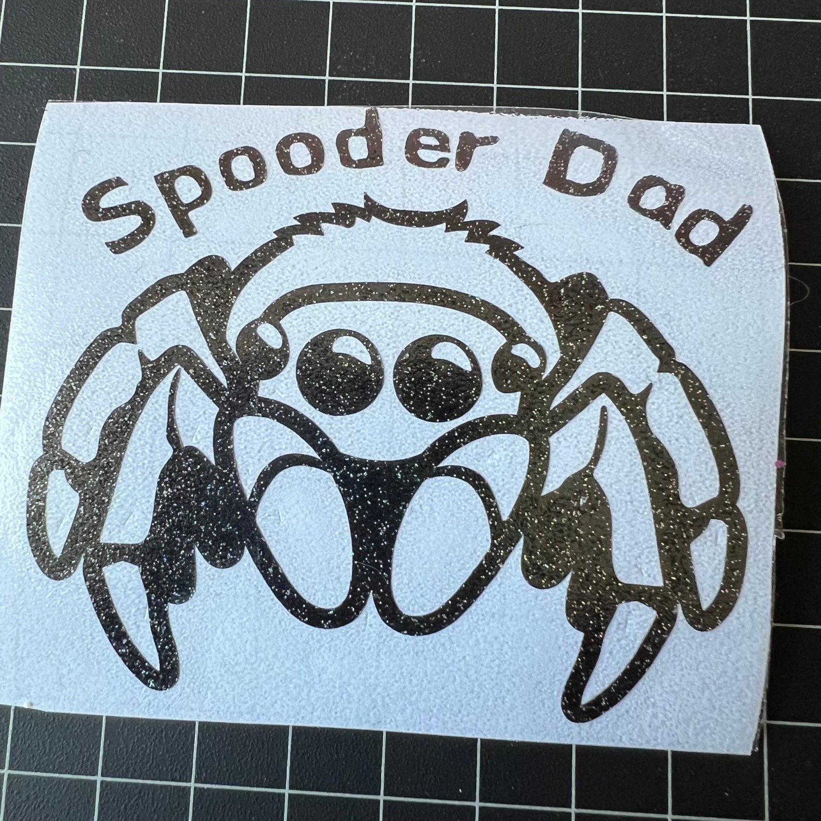 Spooder Dad Vinyl Sticker-Jumping Spider - Image 5