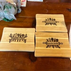 Reptile Lover's Bamboo Cutting Board
