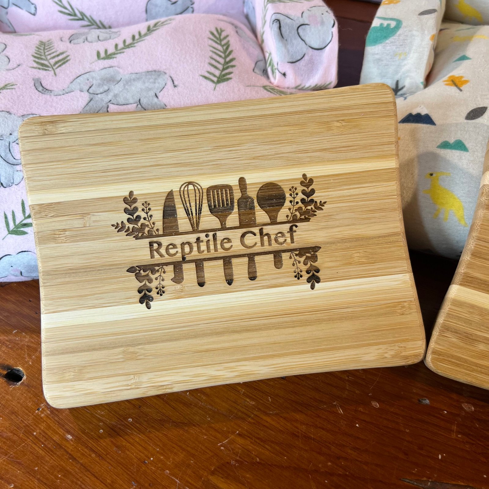 Reptile Lover's Bamboo Cutting Board - Image 8